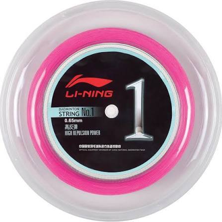 Li Ning No.1 String 0.65MM BADMINTON STRING 200M  Iridescent Pink color