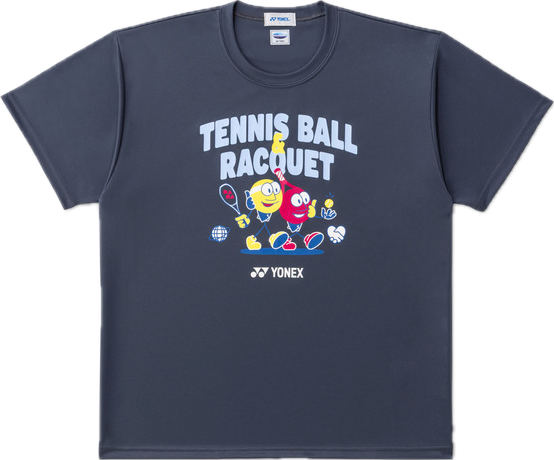 YONEX 16895Y UNISEX TSHIRT Charcoal color made in Japan