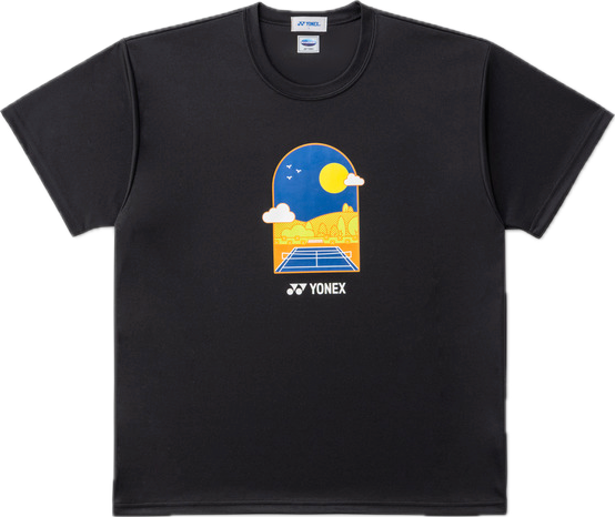 YONEX 16896Y UNISEX TSHIRT black color made in Japan