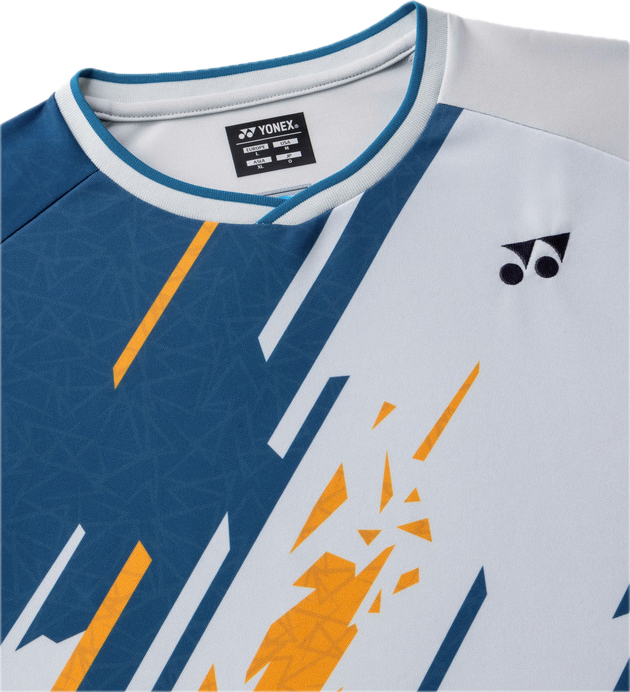 YONEX Unigame shirt (fit style). 10747 Ice Gray (326) / made in Japan/ Badminton Tennis Training Tee AU