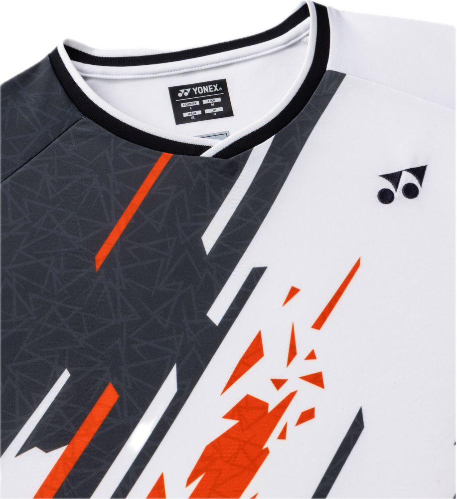 YONEX Unigame shirt (fit style). 10747 White (011) / made in Japan/ Badminton Tennis Training Tee AU