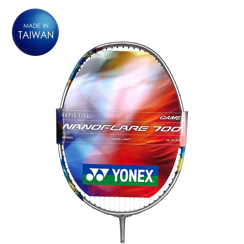 YONEX NANOFLARE 700GAME Silver/Sky Blue 4U6 83g Speed-Focused Intermediate Badminton Racket | Grip + Free Delivery