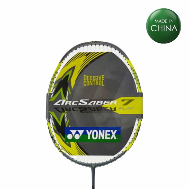 ArcSaber 7PLAY Badminton Racket 4U6 83g Grey Yellow for Beginner & Intermediate