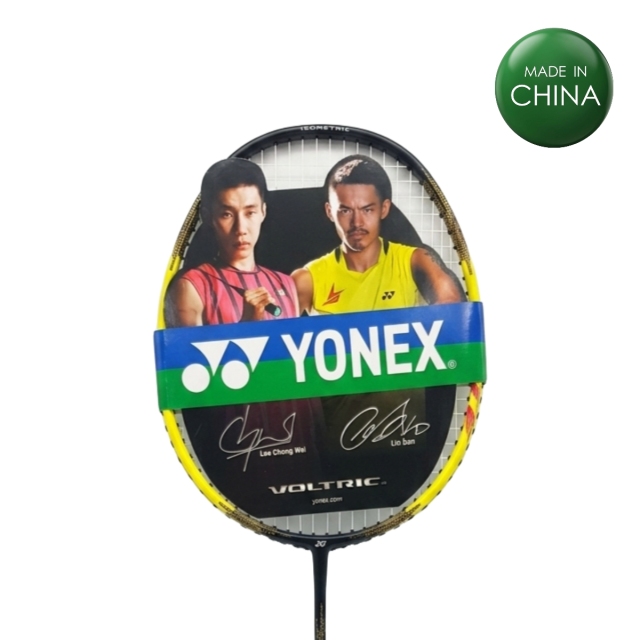 Voltric Lite Black Yellow Badminton Racket 4U5 83g Light Power Frame