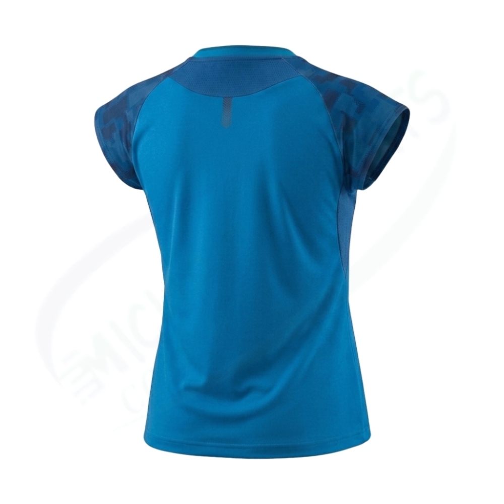 YONEX 21000YX Women Crew Neck Badminton Shirt Cerulean Blue