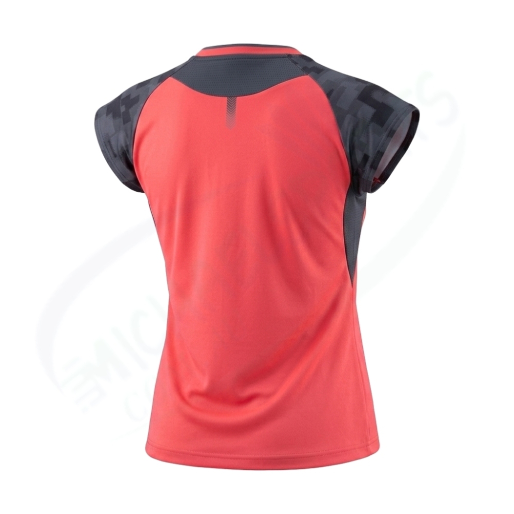 YONEX 21000YX Women Crew Neck Badminton Shirt Coral Red