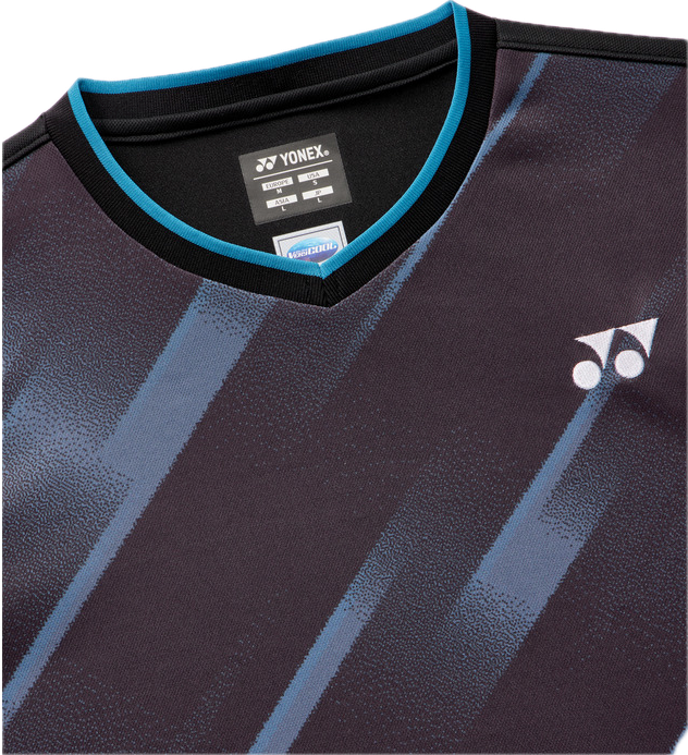 YONEX Unigame shirt. 10745 Black (007)/ made in Japan/ Badminton Tennis Training Tee AU