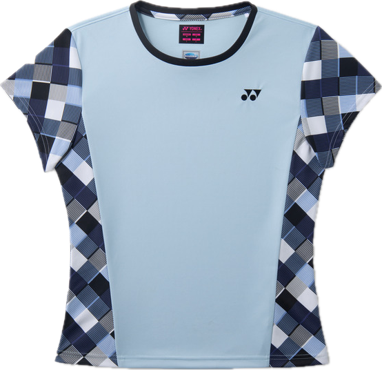 YONEX Women's game shirt. 20987 Pastel blue (664)/ made in Japan/ Badminton Tennis Training Tee AU