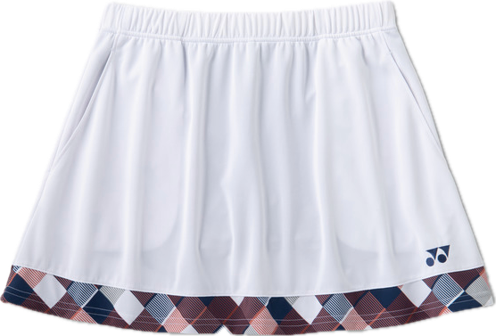 YONEX Women's skirt (with inner spats). 26206 /made in Japan /Color: White (011)