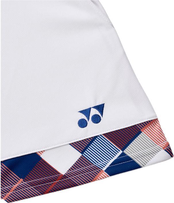 YONEX Women's skirt (with inner spats). 26206 /made in Japan /Color: White (011)