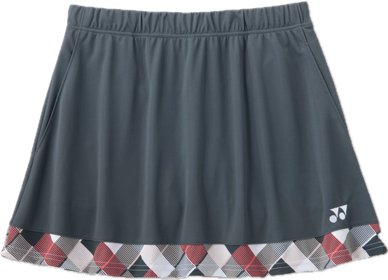 YONEX Women's skirt (with inner spats). 26206 /made in Japan /Color: Iron Gray (405)