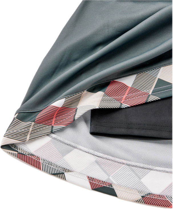 YONEX Women's skirt (with inner spats). 26206 /made in Japan /Color: Iron Gray (405)