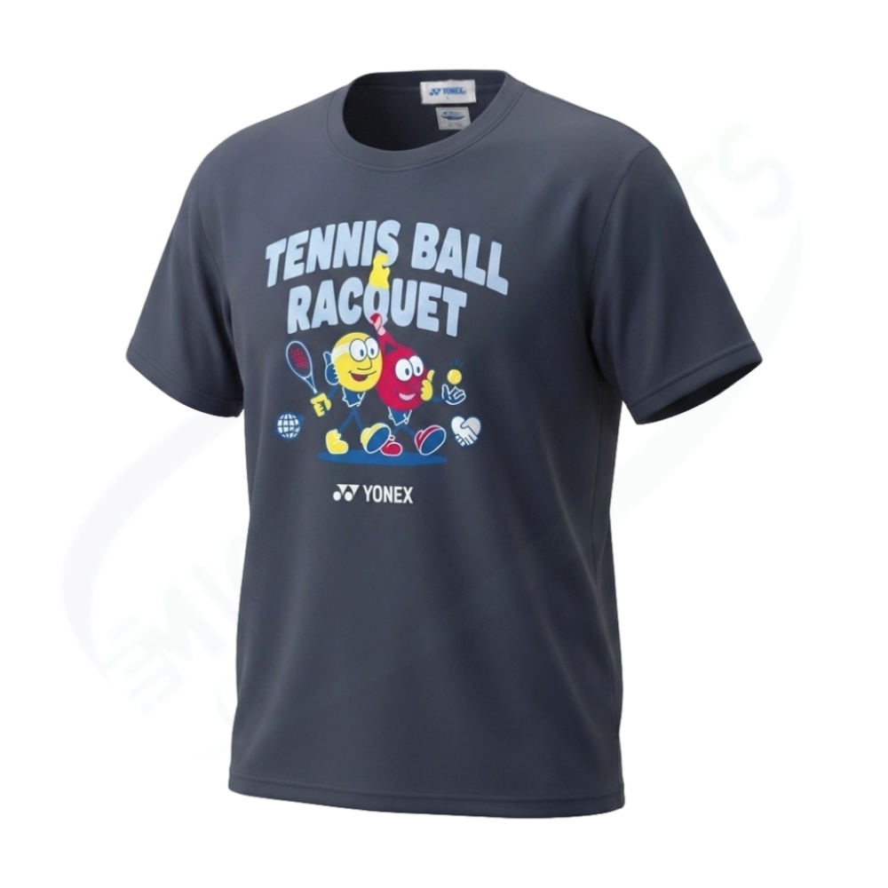 YONEX 16895Y UNISEX TSHIRT Charcoal color made in Japan