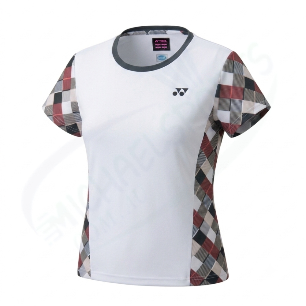 YONEX Women's game shirt. White (011)/ made in Japan/ Badminton Tennis Training Tee AU
