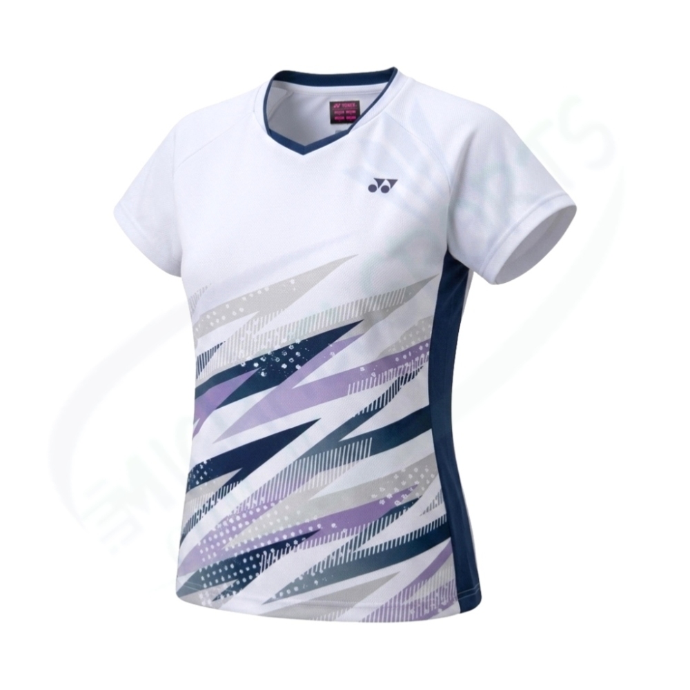YONEX Women's game shirt. 20990 Color:White (011)/ made in Japan/ Badminton Tennis Training Tee AU