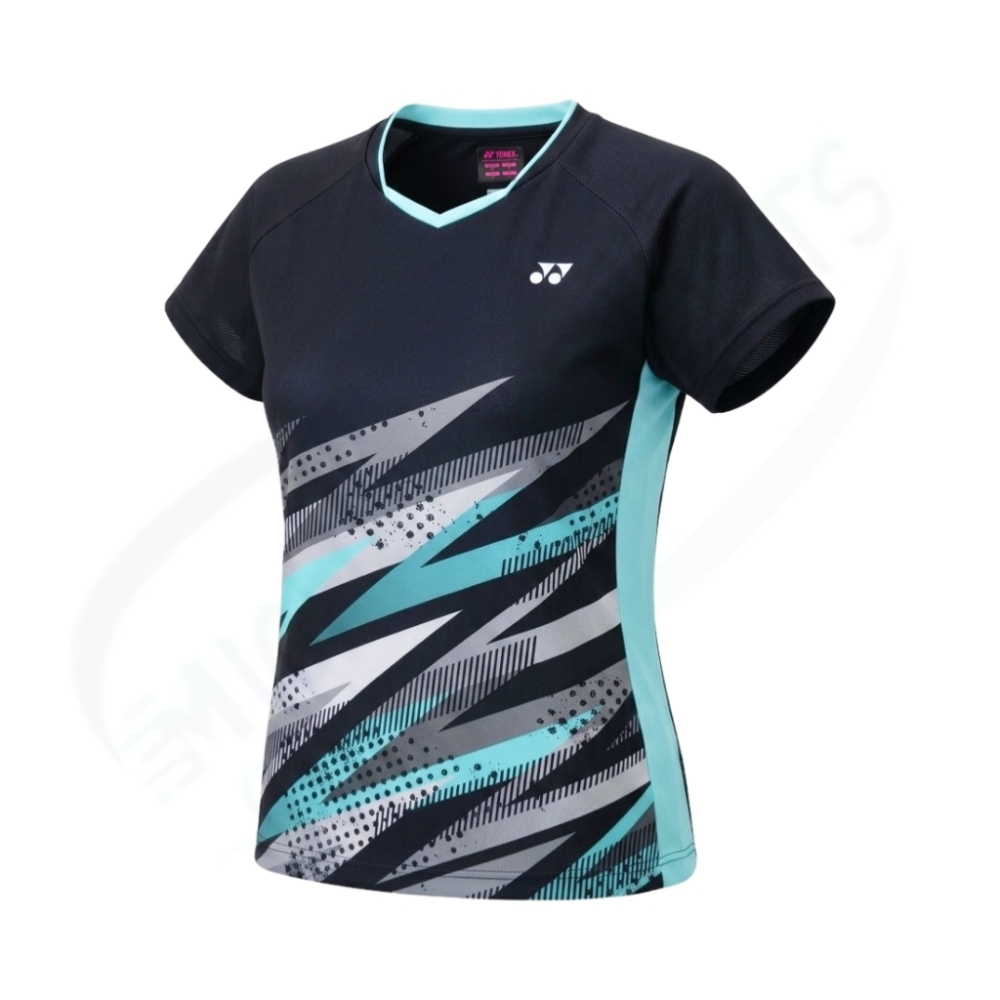 YONEX Women's game shirt. 20990 Black (007) / made in Japan/ Badminton Tennis Training Tee AU