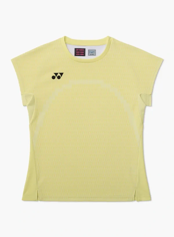 YONEX Women's game shirt.20952 Pale Color:Pale Yellow