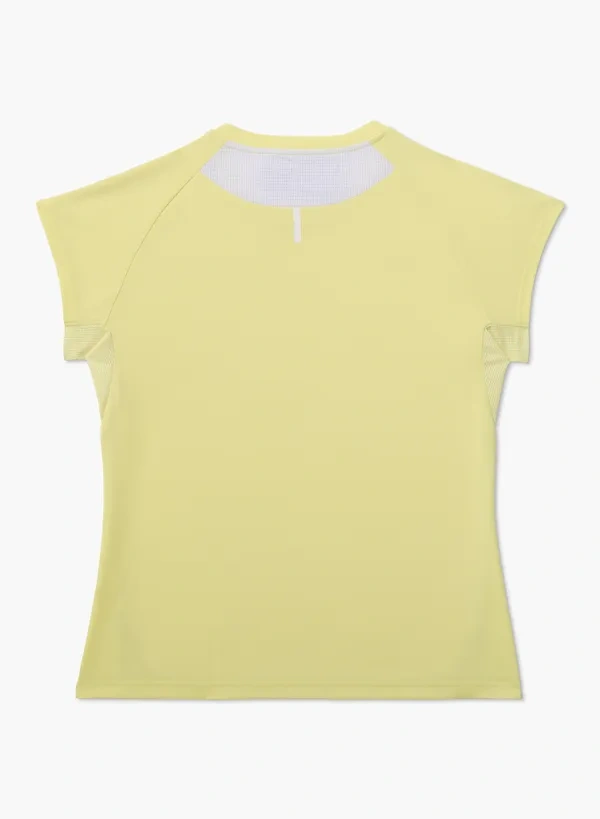 YONEX Women's game shirt.20952 Pale Color:Pale Yellow