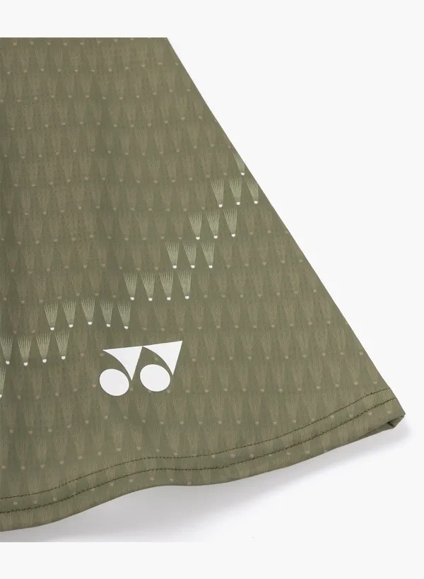 YONEX Women's skirt (with inner spats).26189 Color:Khaki(191)