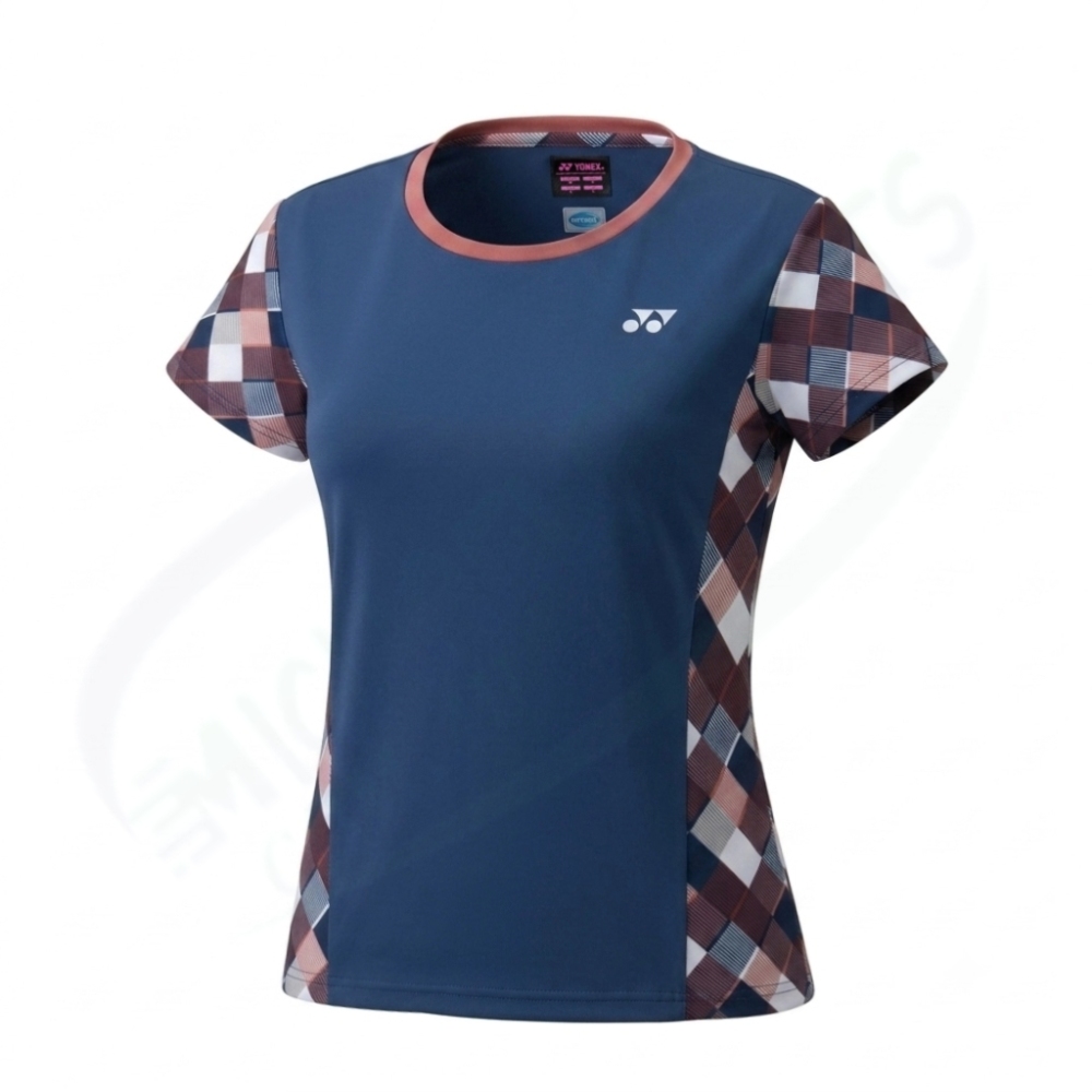 YONEX Women's game shirt. 20987 Dark Navy (554)/ made in Japan/ Badminton Tennis Training Tee AU