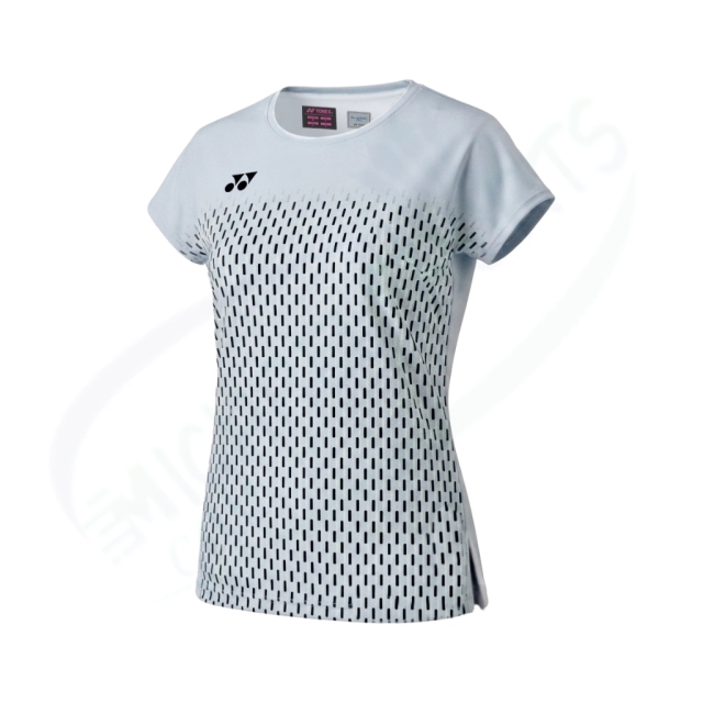 Yonex 20943EX Women Crew Neck Shirt Silver Gray color