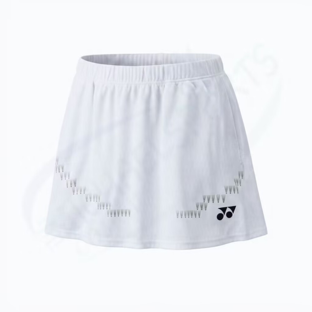 YONEX Women's skirt (with inner spats).26189 Color:White (011)
