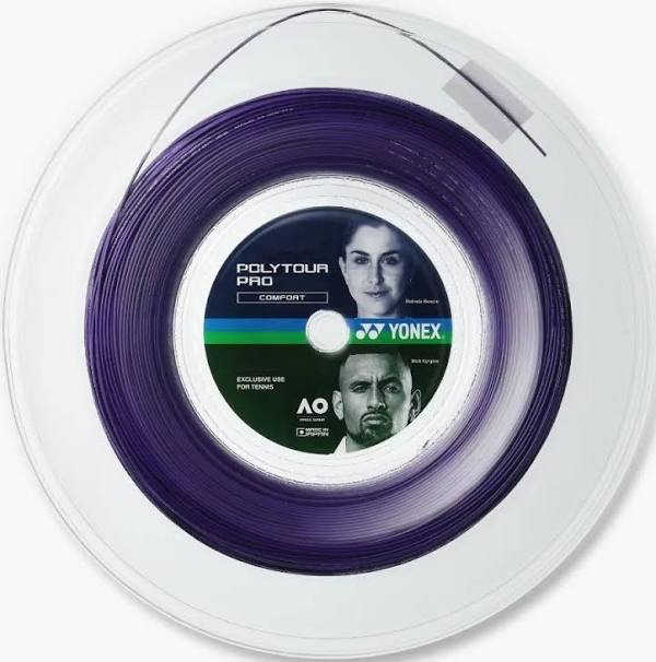 YONEX Poly Tour Pro 120/1.20/16 Tennis String 200m  Coil PTP120-2 Midnight Purple