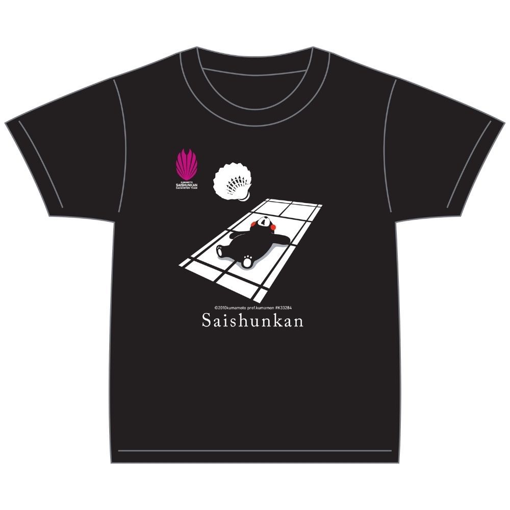 Nap on the Coat T-shirt Kumamon ver. TS_0010 T-shirt | Badminton Casual Sports Tee