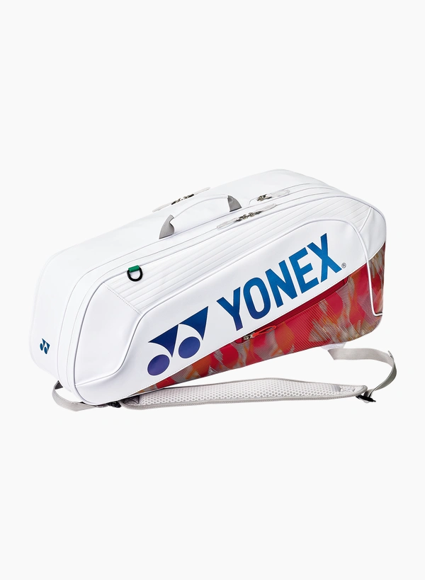 Yonex BA02626 White color  6pcs Expert Tournament racquet bag Delivery Free