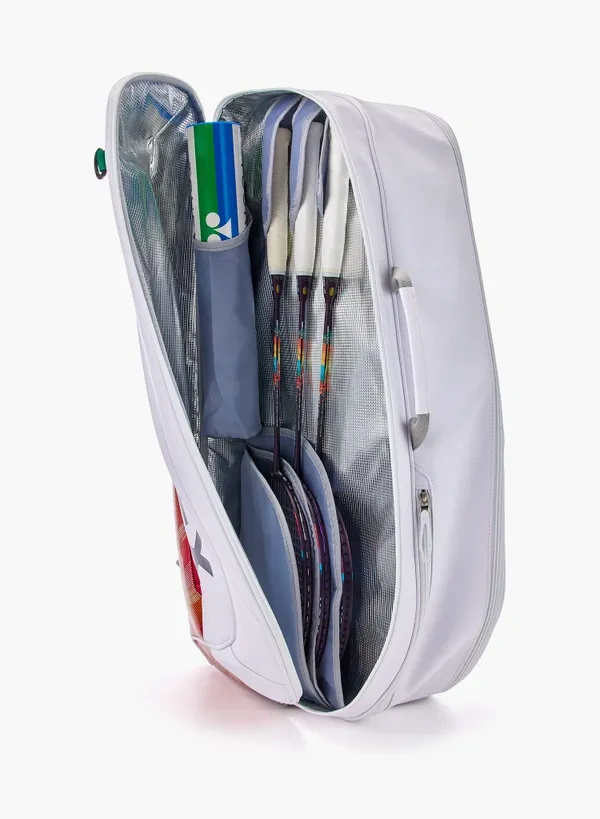 Yonex BA02626 White color  6pcs Expert Tournament racquet bag Delivery Free