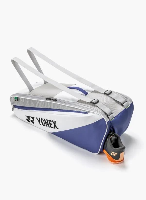 Yonex Club Series Badminton/ Tennis Racquet Bag 6 PCS White / Blue color DELIVERY FREE