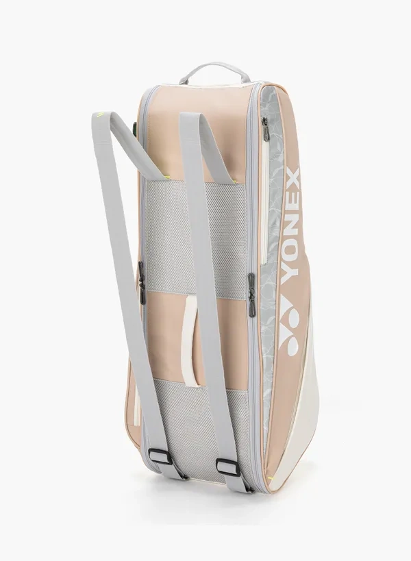 Yonex Club Series Badminton/ Tennis Racquet Bag 6 PCS Pink / White color DELIVERY FREE