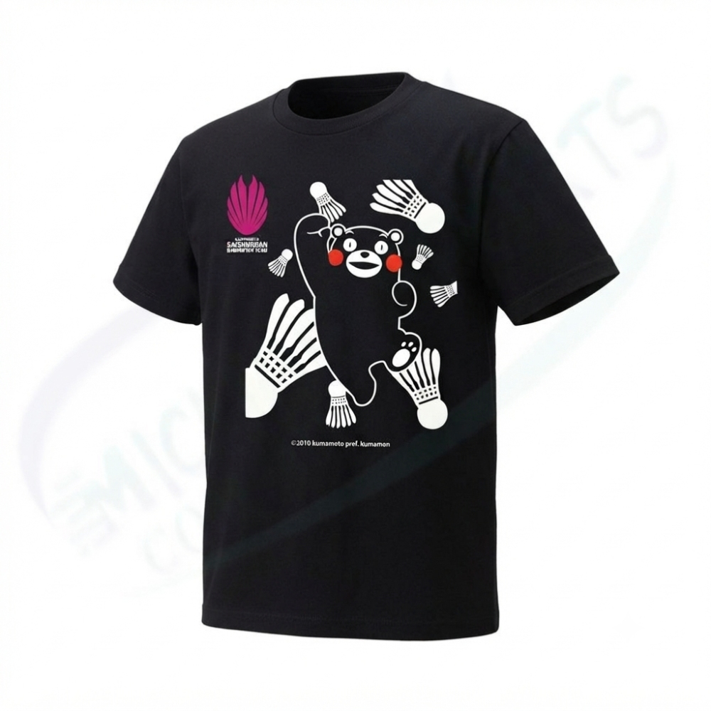 Badminton Shuttle and Jump! T-shirt Kumamon ver. TS_0083