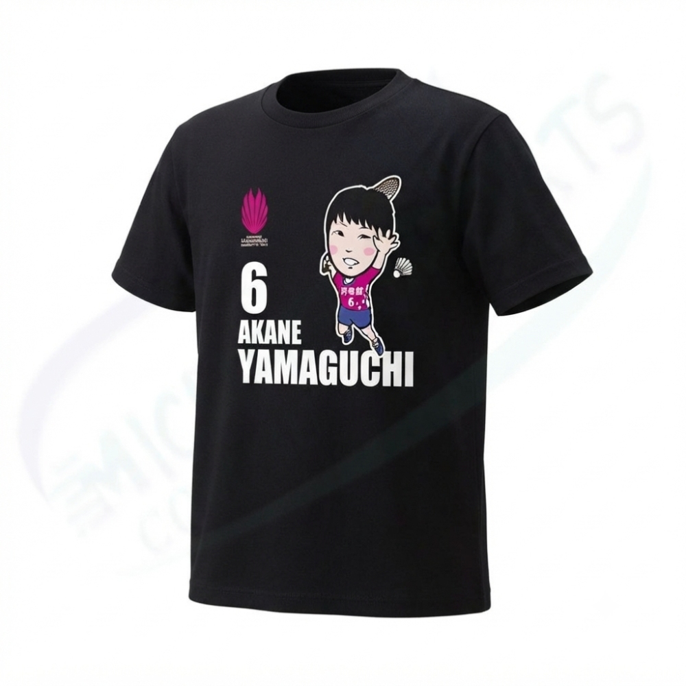 Akane Yamaguchi caricature T-shirt 2023 version TS_0051