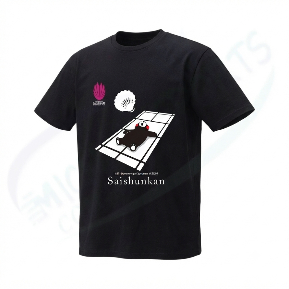 Nap on the Coat T-shirt Kumamon ver. TS_0010 T-shirt | Badminton Casual Sports Tee