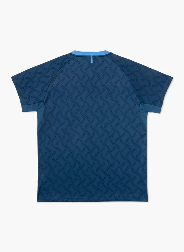 YONEX 10716YX MENS CREW NECK SHIRT INDIGO BLUE made in Japan