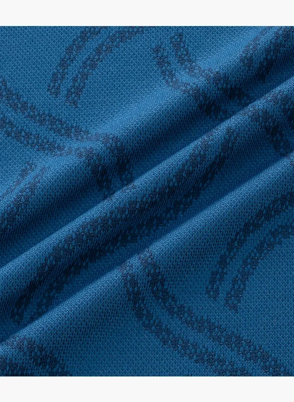 YONEX 10716YX MENS CREW NECK SHIRT INDIGO BLUE made in Japan