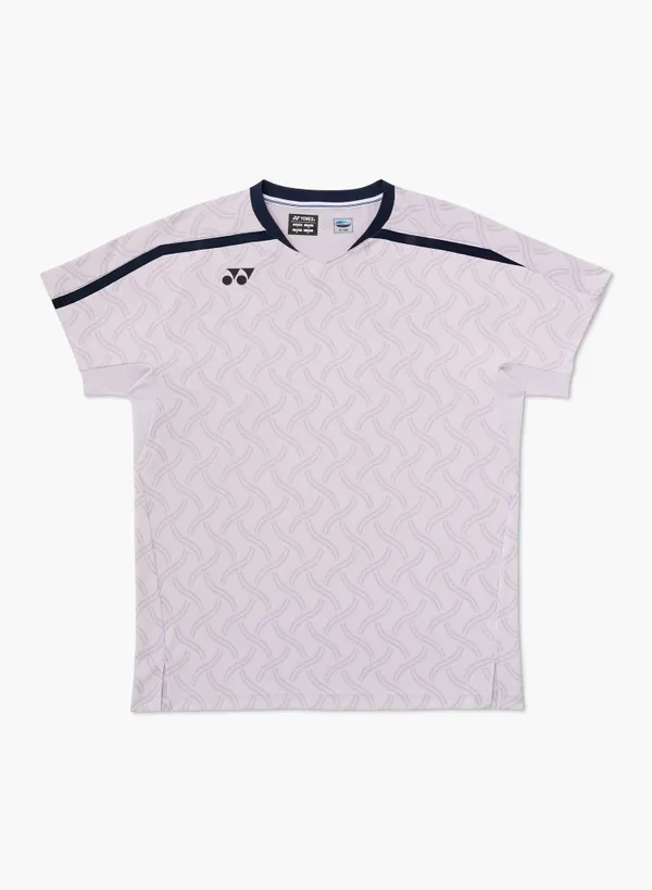 YONEX 10716YX MENS CREW NECK SHIRT Pale Lilac made in Japan