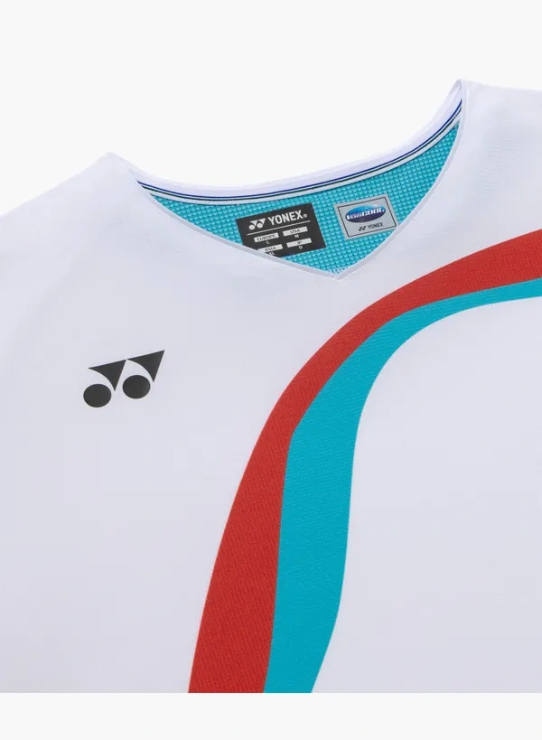 YONEX 10717YX MENS CREW NECK SHIRT WHITE color made in Japan