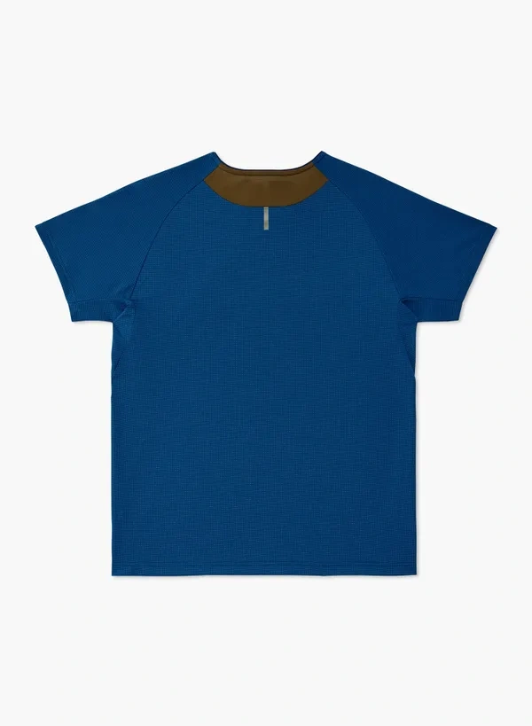 YONEX 10717YX MENS CREW NECK SHIRT Indigo Blue color made in Japan