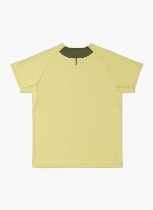 YONEX 10717YX MENS CREW NECK SHIRT Pale Yellow color made in Japan