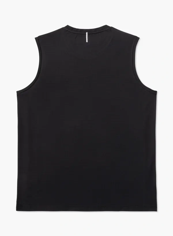 YONEX 10719YX MENS SLEEVELESS TOP BLACK color made in Japan