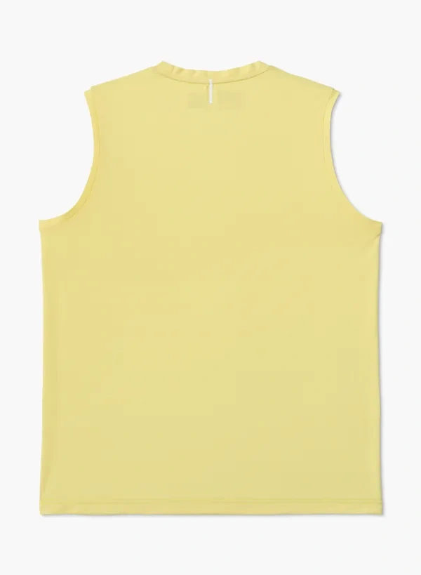YONEX 10719YX MENS SLEEVELESS TOP Pale Yellow color made in Japan