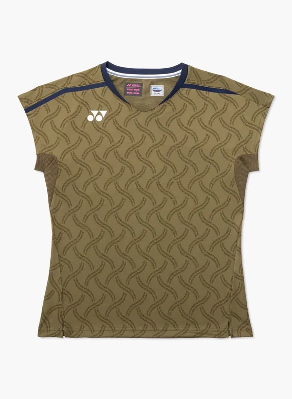 YONEX 20948YX WOMENS CREW NECK Khaki color | Japan Made