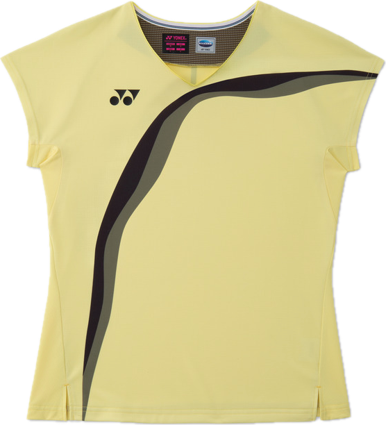 YONEX Women's Game Shirt.20949YX Pale Yellow (370) | Japan Made