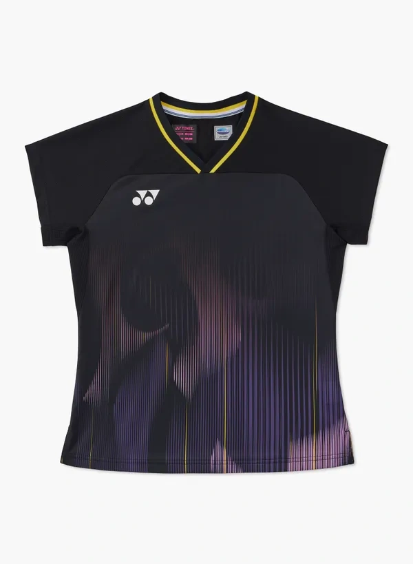 YONEX 20966YX WOMENS CREW NECK  SHIRT BLACK color Made in Japan