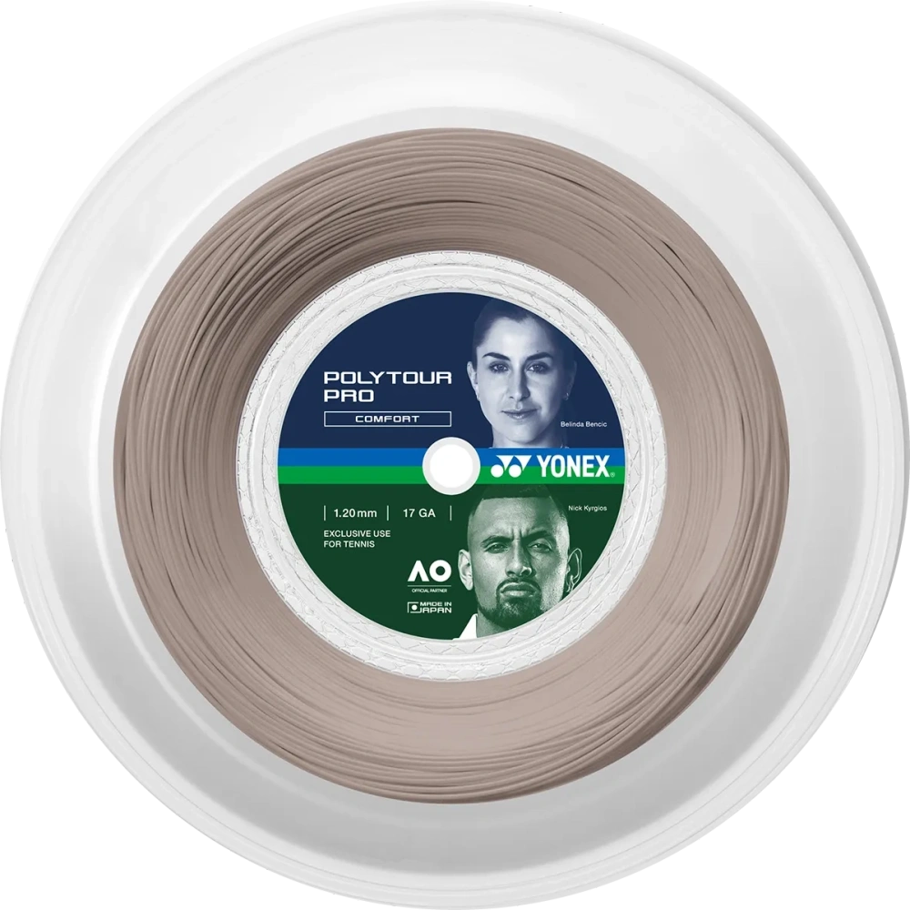 YONEX Poly Tour Pro 120 Warm Gray Tennis String 200m Coil