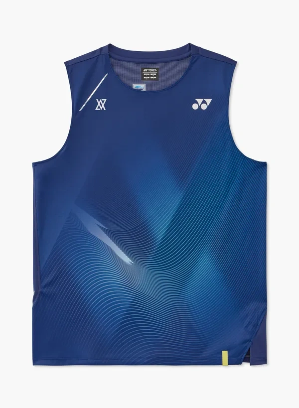 YONEX 10798EX VA MENS SLEEVELESS TOP (KNIT)-DARK BLUE