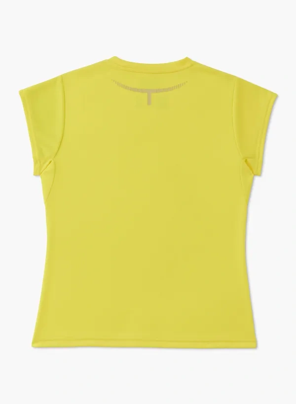YONEX 20970EX VA WOMENS CREW NECK SHIRT  (KNIT)-Laser Yellow