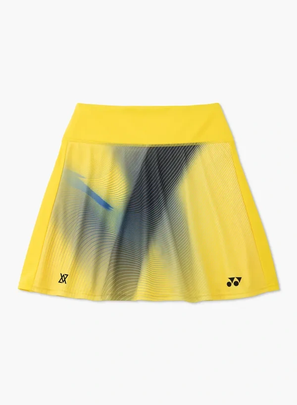 YONEX 26226EX VA WOMENS SKIRT (WITH INNER SHORTS)(KNIT)-Laser Yellow